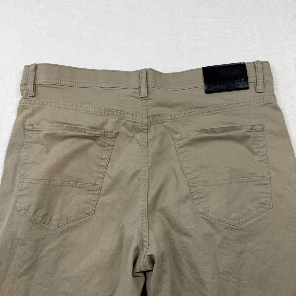 English Laundry 5-Pocket Chino Pants Mens 34x30 Khaki Tan Excellent Stretch - Picture 3 of 14